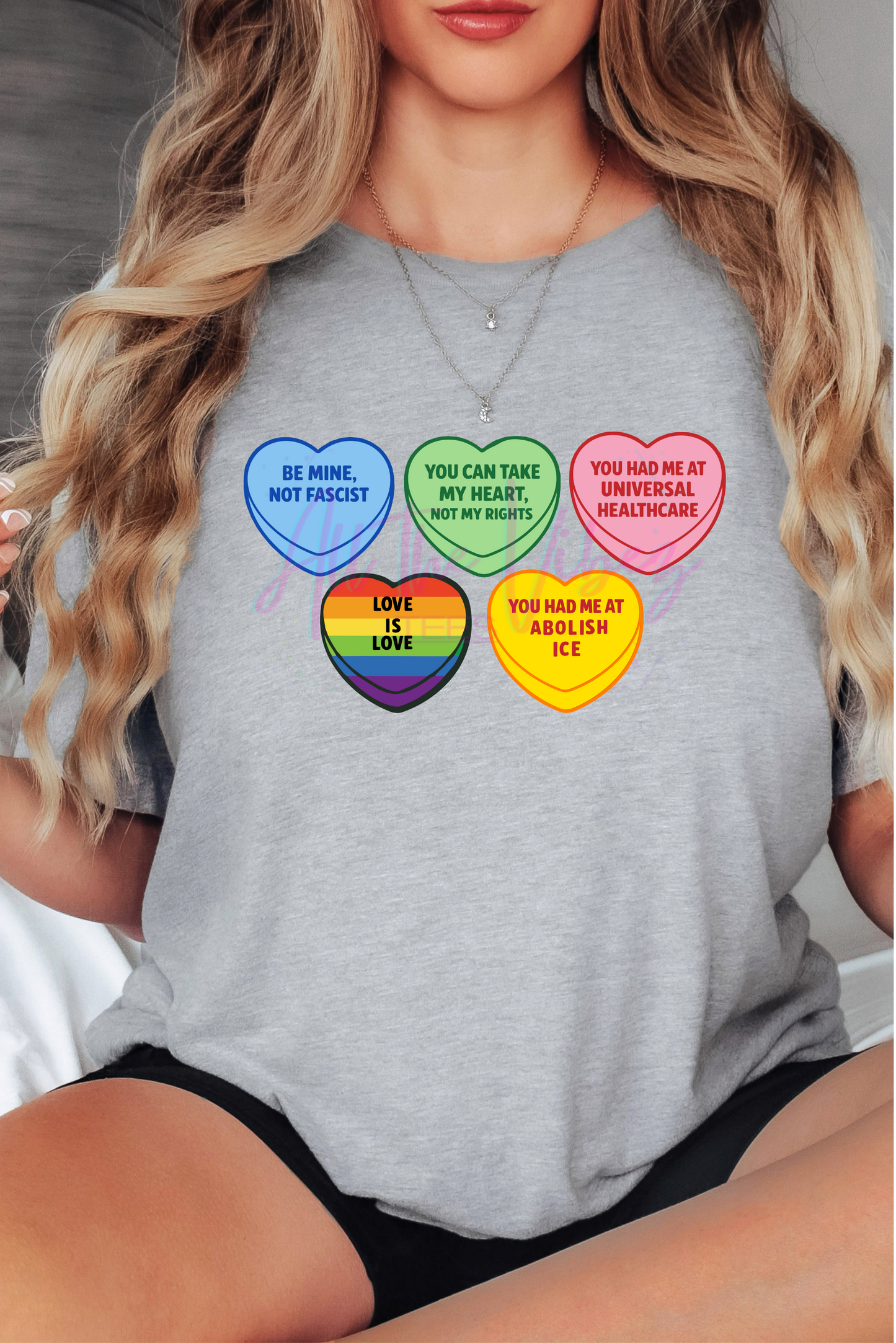 Candy Hearts – Progressive Valentine T-shirt
