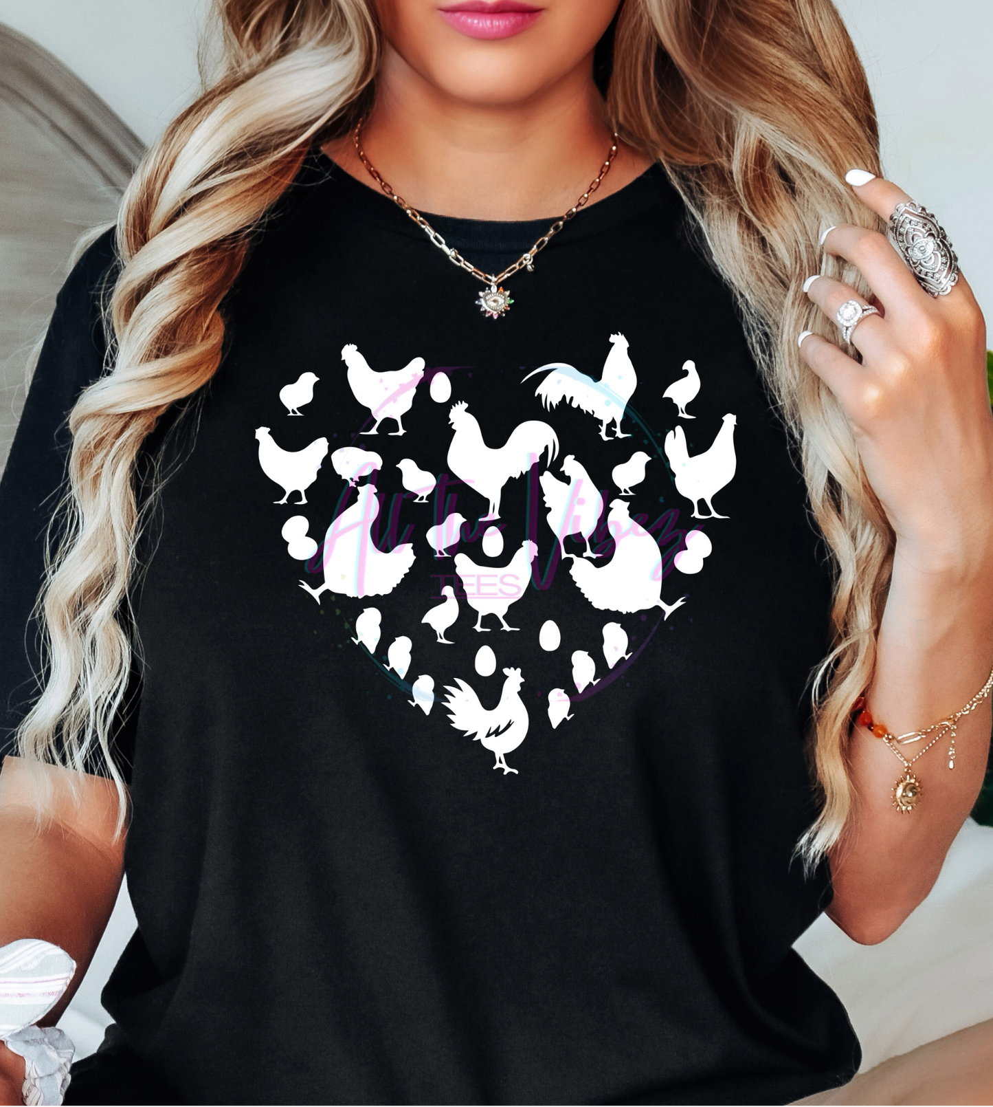 Chicken Love Heart T-shirt