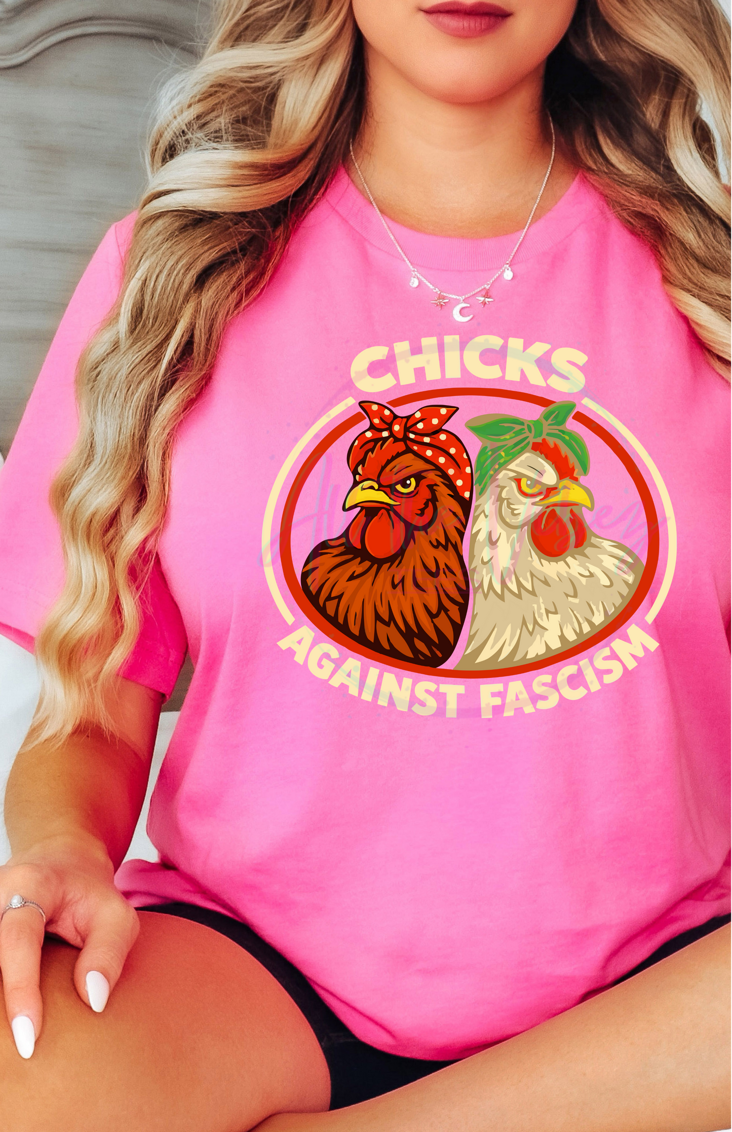 chicks against fascism shirt bold statement graphic tee