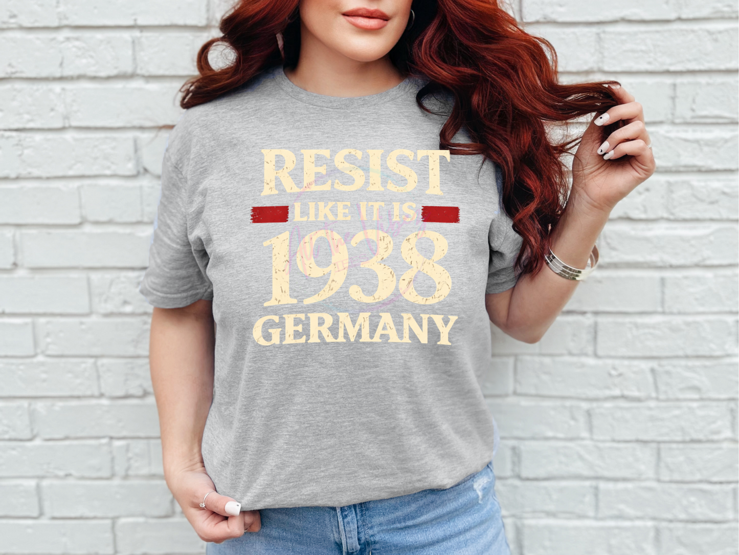 resist like it is 1938 shirt historical statement tee