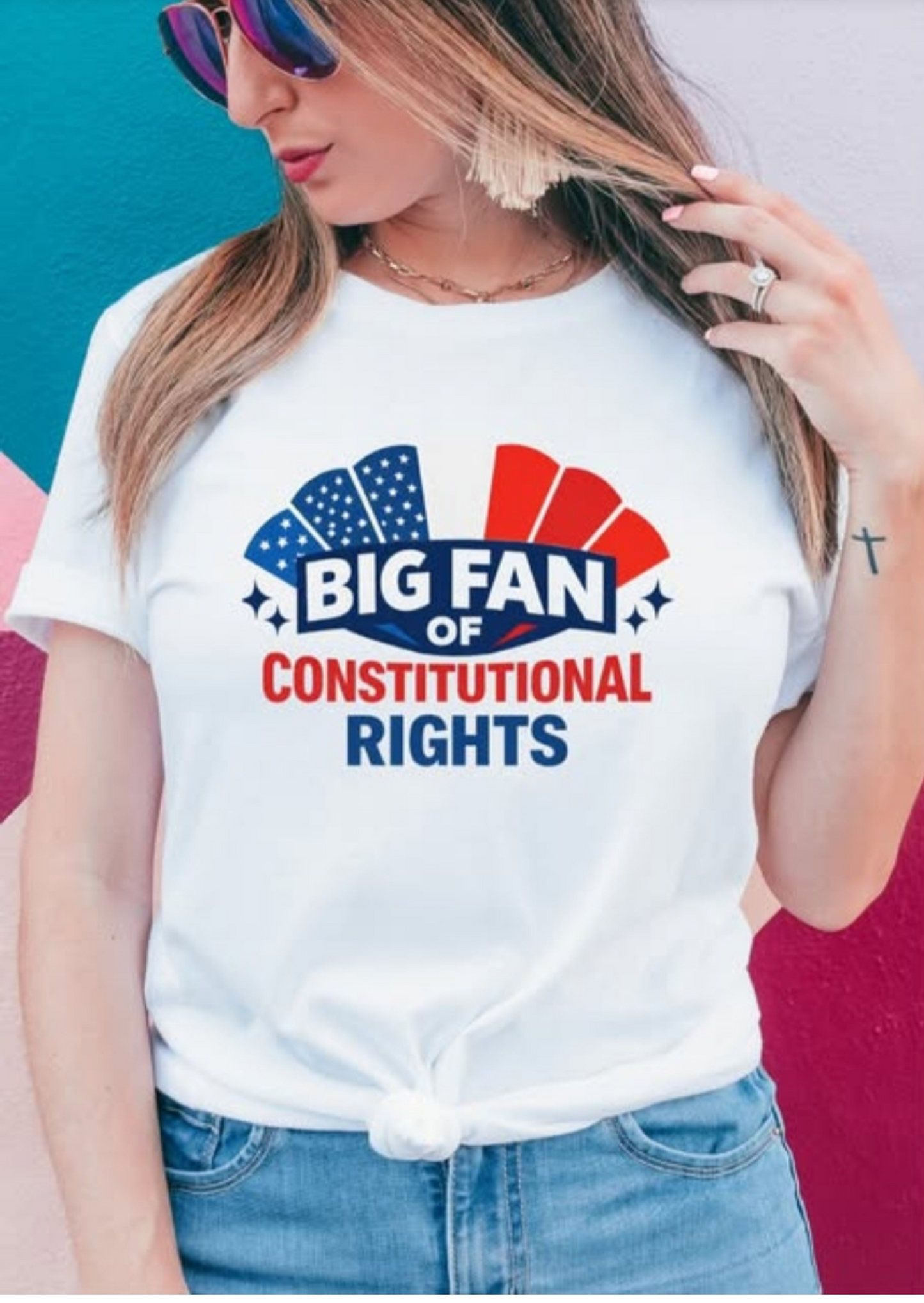 big fan of constitutional rights shirt patriotic graphic tee
