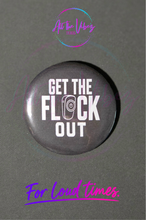 Get the FLOCK Out Button | Anti-Surveillance Privacy Pin